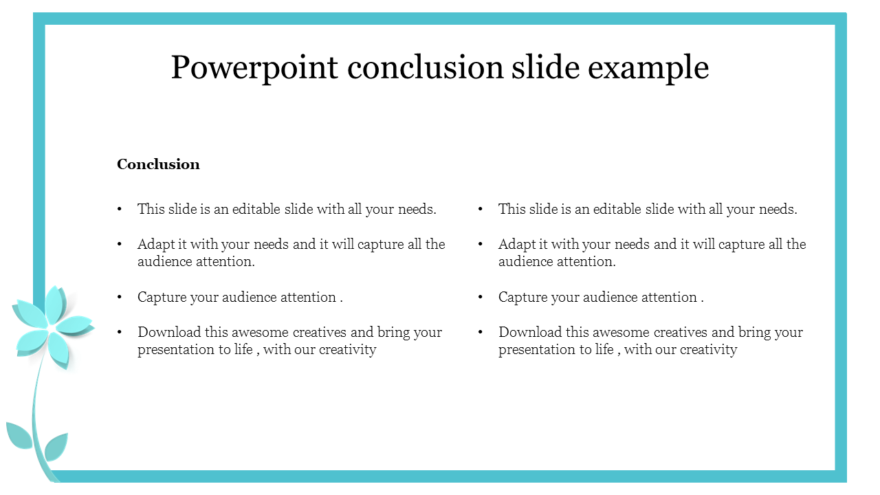 conclusion of presentation example